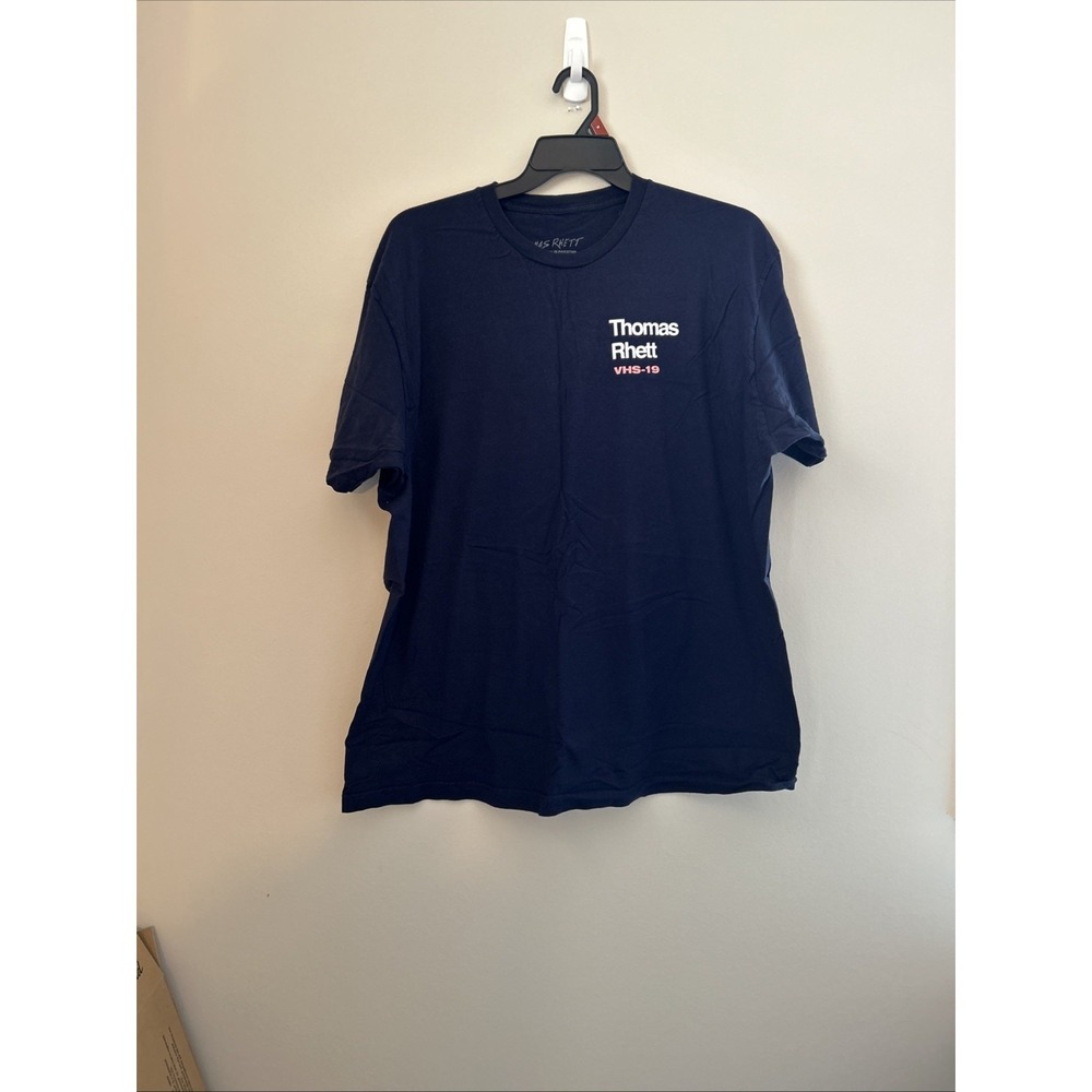 thomas rhett shirt Navy VHS 19 Tour XXL